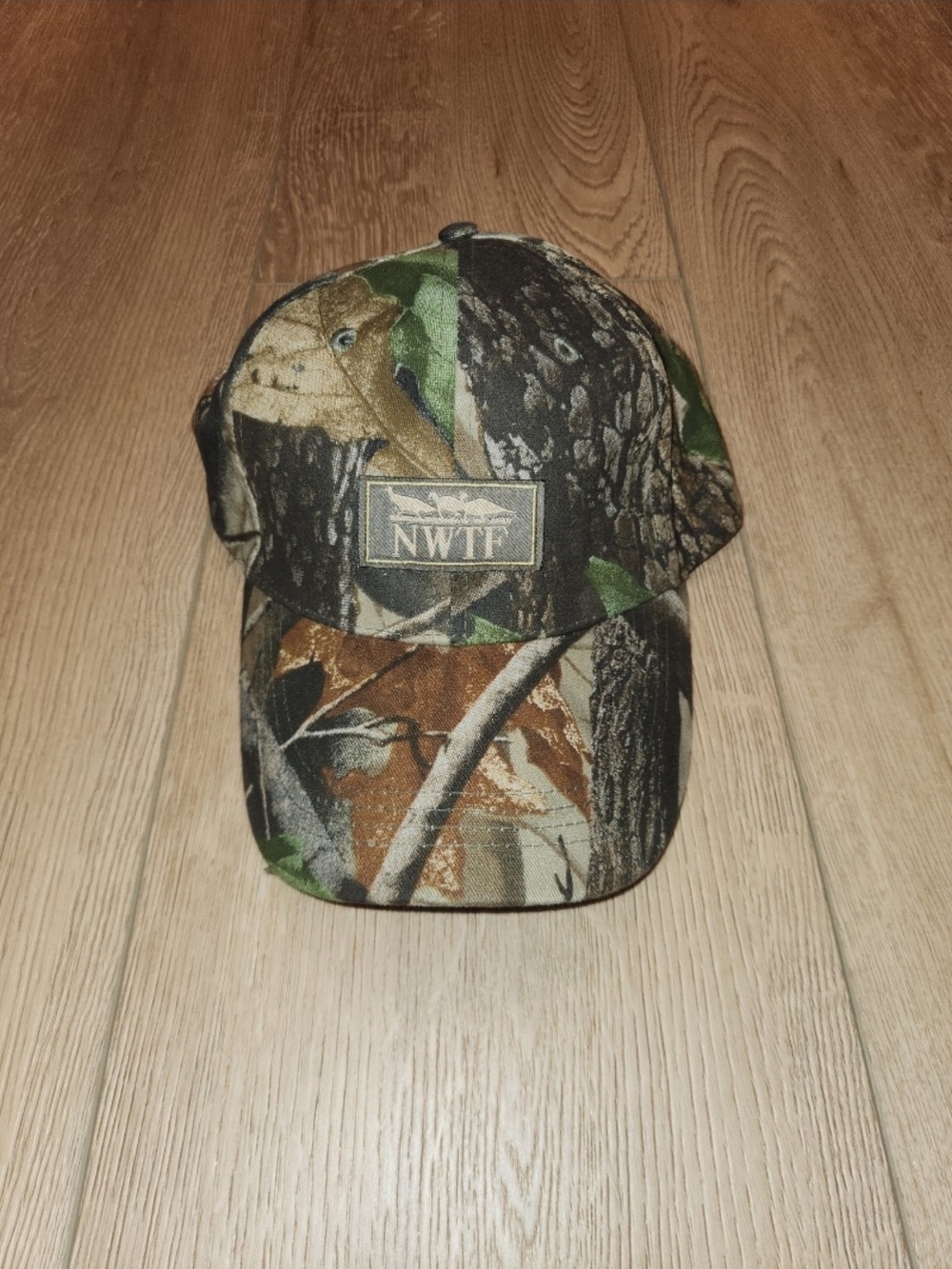 Vintage Y2K NWTF Oak Camo Outdoor Hat Ajustable Unisex Adult One Size Fits Most